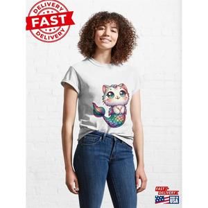 Mermaid Cat Fantasy Feline Siren T-Shirt Classic